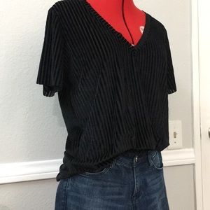 Super soft velvet distressed tee